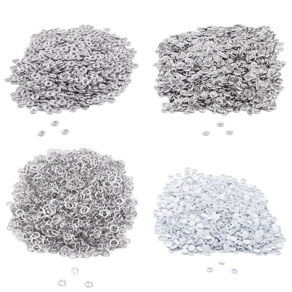 Кнопка рубашечная (джерси) закрытая ⌀7.8 мм, ≈1440 шт, МЕТАЛЛ, эмаль, 101 белый, NEW STAR