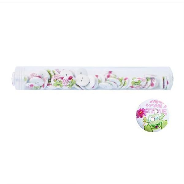 Пуговицы деревянные Мультяшные персонажи 18мм 50 шт, Лягушонок 2