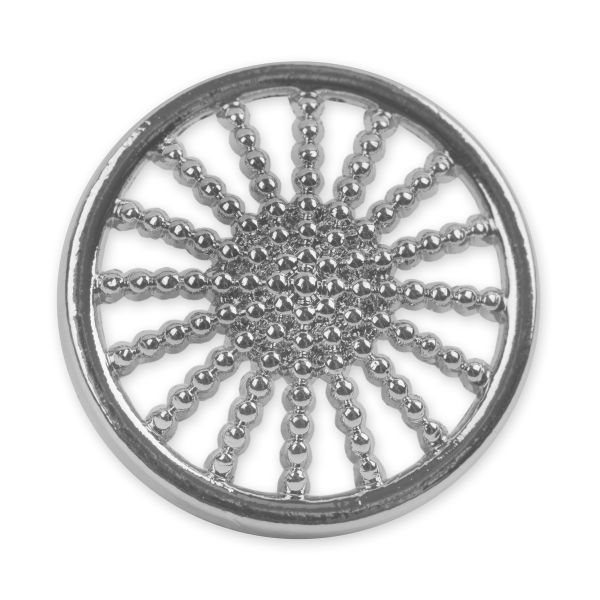 Пуговицы на ножке металл 15 мм, 6 шт, 04 никель, Blitz MB 0255