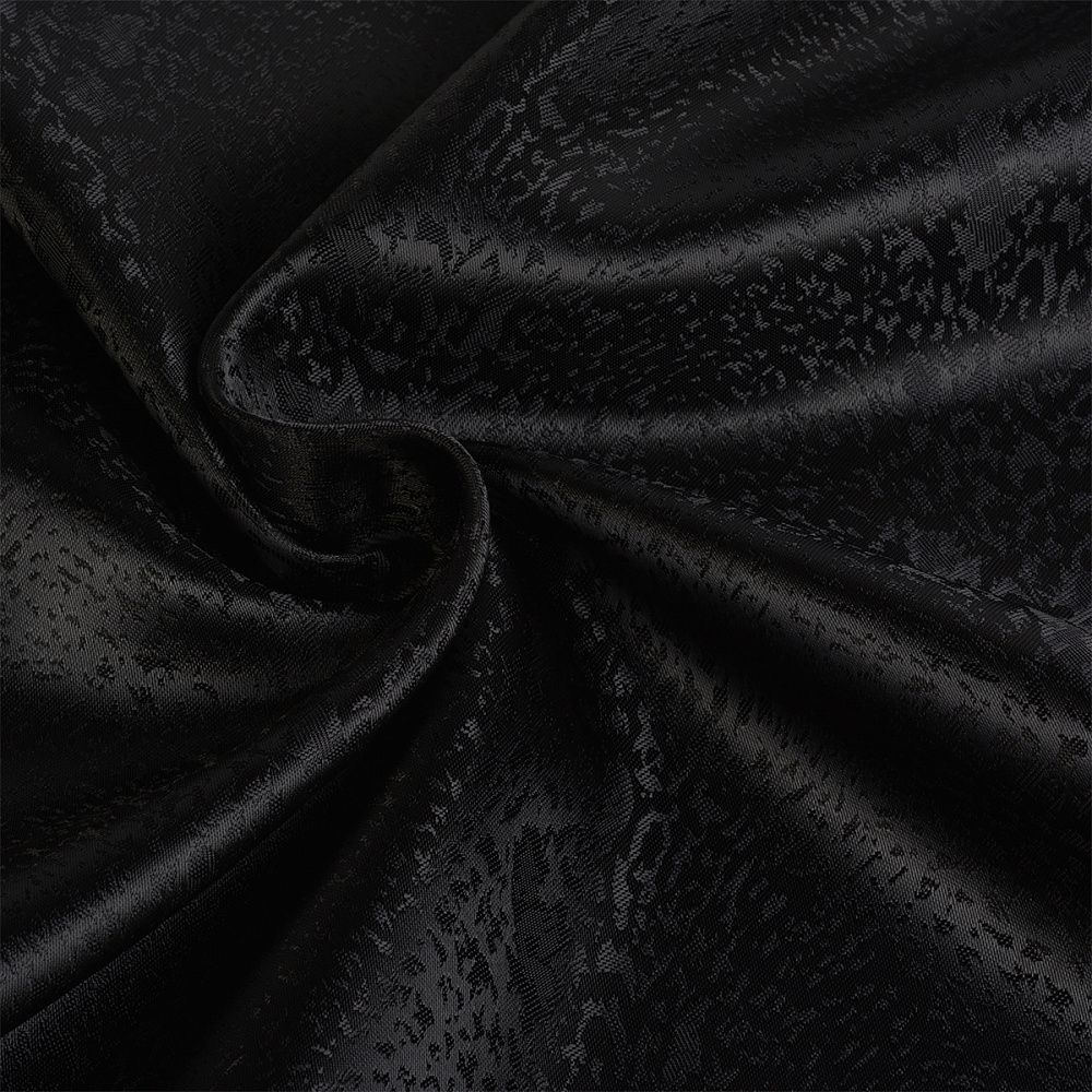 Ткань подкладочная Поливискоза 145см IdealTex PLJ26.01 черный 90г/м², уп.10м