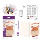 Кристальная (алмазная) мозаика Фрея ALVO-516, открытка, Счастливый лисенок, 13.5х20 см