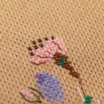 Набор для вышивания нитками Panna, Золотая серия, Букет цветов, 31х39 см