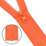 Молния трактор Arta Т6 (6 мм) 1 зам., разъем., 40 см, (2076), A523 оранжевый, НОВЫЙ МАТОВЫЙ ЗАМОК, уп.5 штук