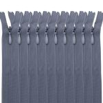 Молния потайная (скрытая) Т3 (3 мм) 1 зам., н/раз., 20 см, серый, 31204 / 20, 10 шт