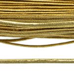 Шнур металлизированный ⌀2.0 мм / 30 метров, золото