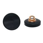 Пуговицы на ножке 18L (11мм), пластик (Blk-02 черный), CN_2841, 72 шт