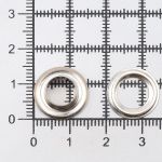 Люверсы металл ⌀_7.3 мм (внутр.), №5, сталь, никель, 100 шт, New Star