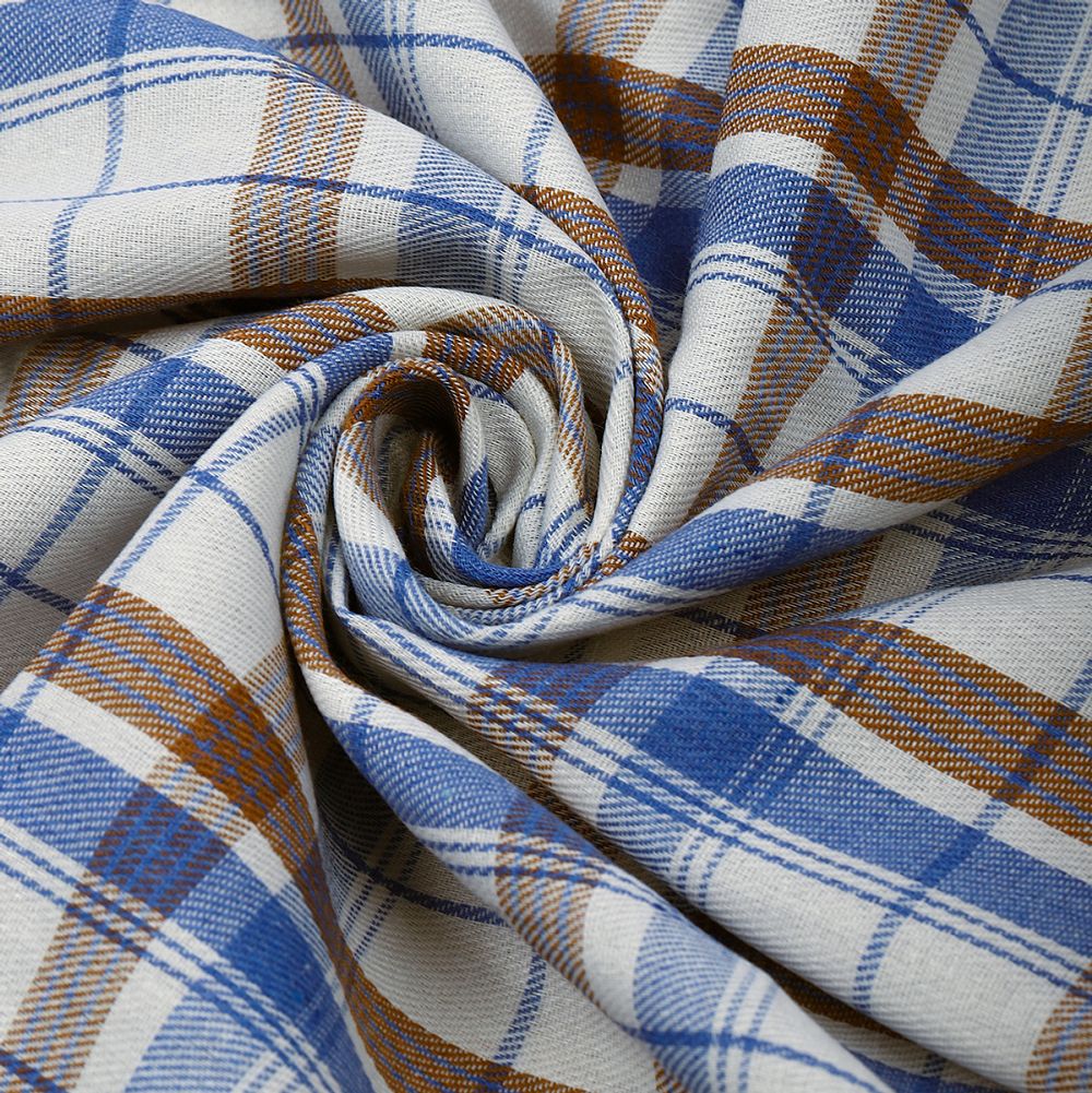 Фланель рубашечная 150 г/м², 150 см / 2 метра, TBY.Fl.T419.2, цв.419 голубой