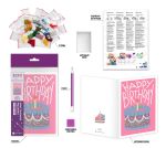 Кристальная (алмазная) мозаика Фрея ALVO-521, открытка, Happy birthday, 13.5х20 см