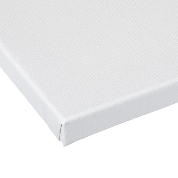 Холст грунтованный на подрамнике 18х24 см, 420 г/м², 40% полиэстер, 30% лён, 30% хлопок, 2 шт, мелкозернистый, Аква-колор, IZO-MCFG-1824