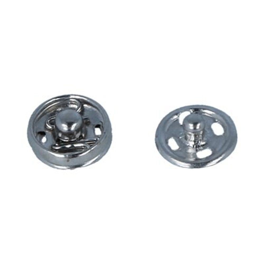 Кнопка пришивная металл ⌀7.0 мм, 10 шт, никель, Gamma KL-070