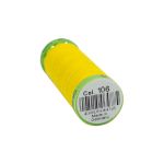 Нитки для тонких тканей Gutermann Extra Fine 150, 200м, 106 т.желтый, 5 катушек