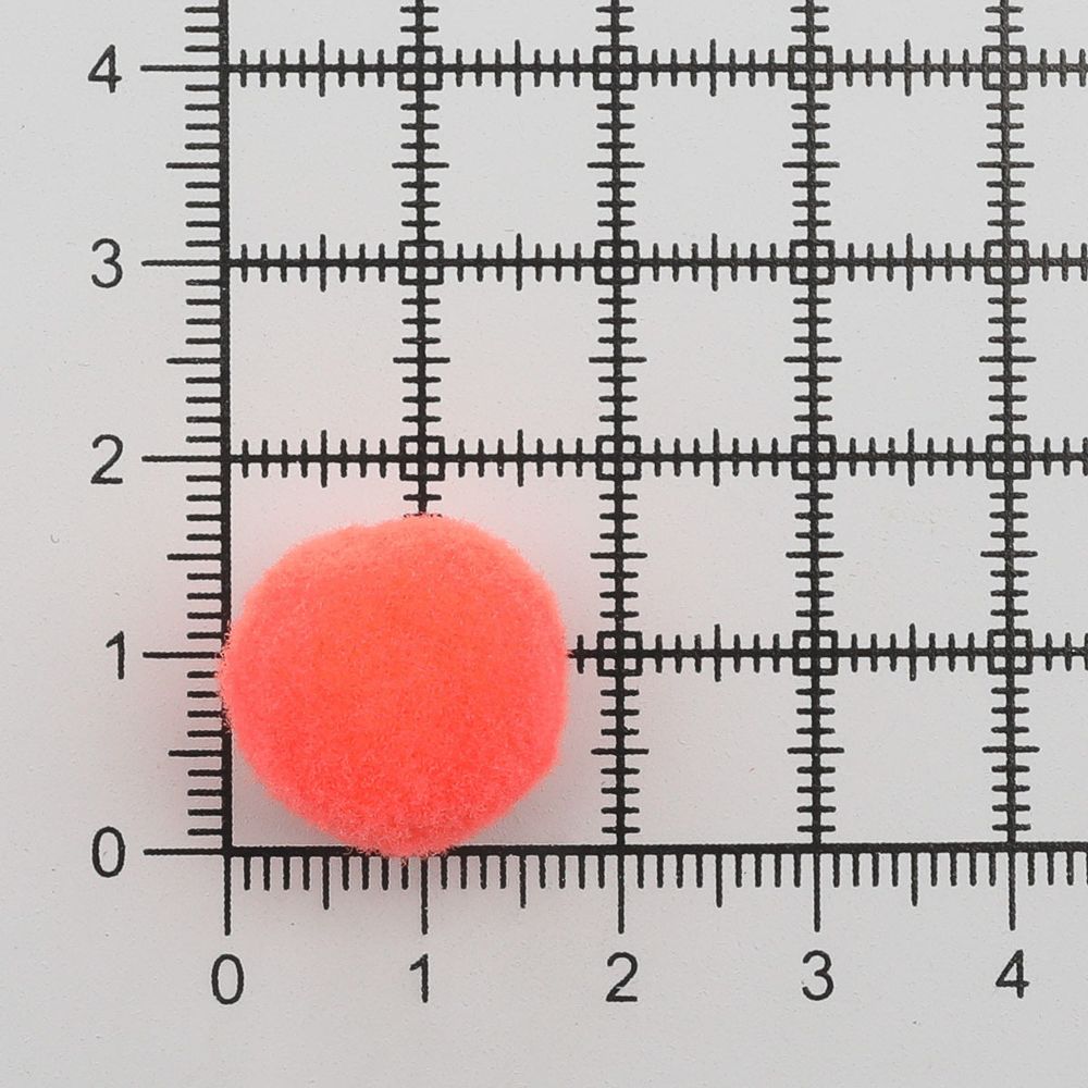 Помпоны ⌀15-18мм (28 ярко-розовый), AR079, 25 шт