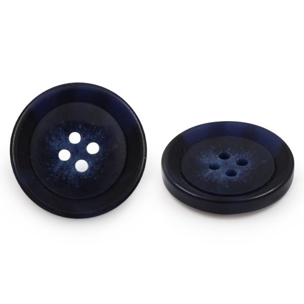 Пуговицы 4 прокола 44L (col.E (т. синий)), 36 шт