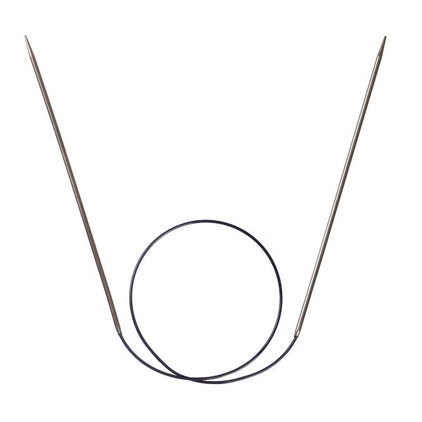 Спицы круговые ⌀2.5 мм, 40 см, 1 шт, серебристые, Prym 212110
