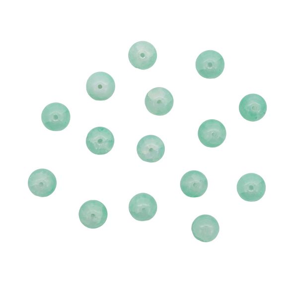 Бусины стекло ⌀10 мм, кракле нефритовое, 20 шт, Astra&Craft, 5