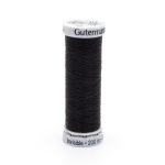 Особо тонкая мононить Gutermann Sulky Invisible, 200м, 1005 черный, 5 кат