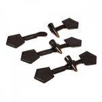 Клевант экокожа 190 мм C-KLV01 цв.коричневый темный, 3 шт