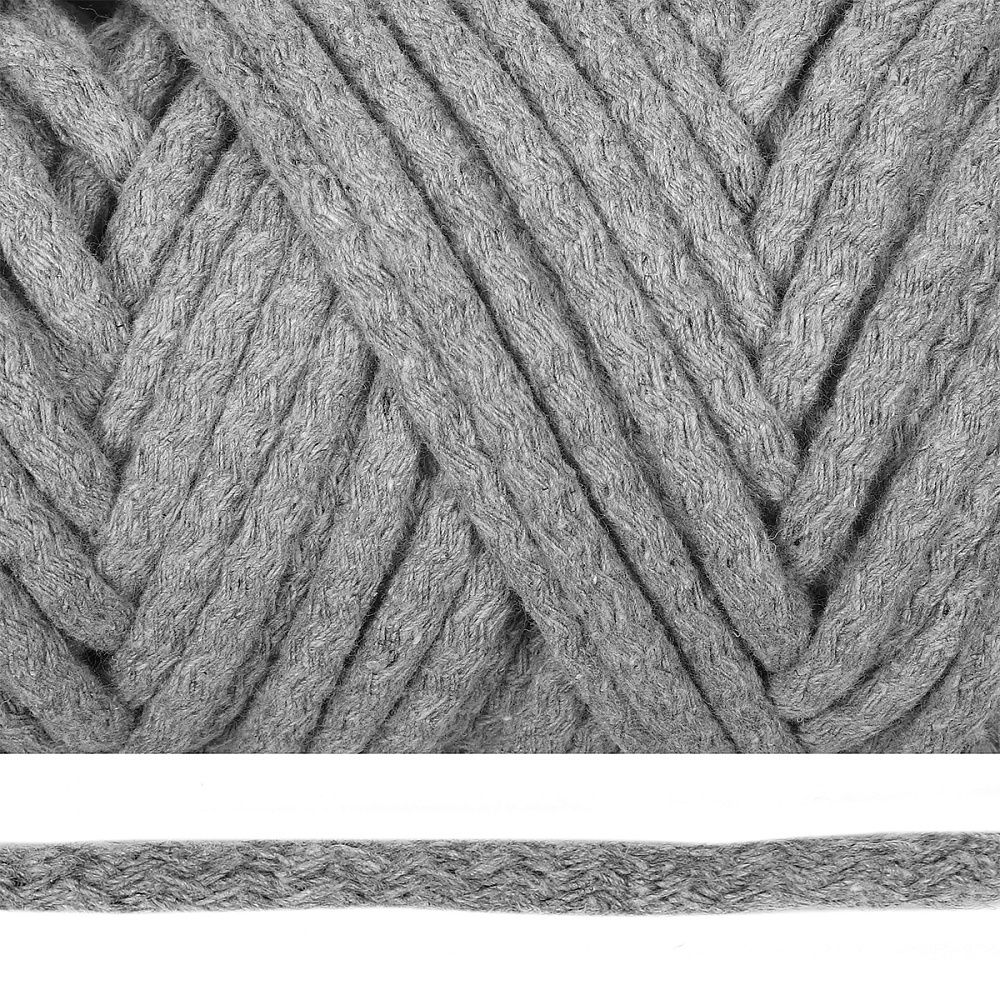 Шнур круглый х/б ⌀8.0 мм / 50 метров, с наполнителем, 2065К св.серый Шнур круглый х/б ⌀8.0 мм / 50 метров, с наполнителем, 2065К св.серый