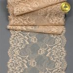Кружево бельевое эластичное 180 мм / 25 м, цв.S180 бежевый, Kruzhevo
