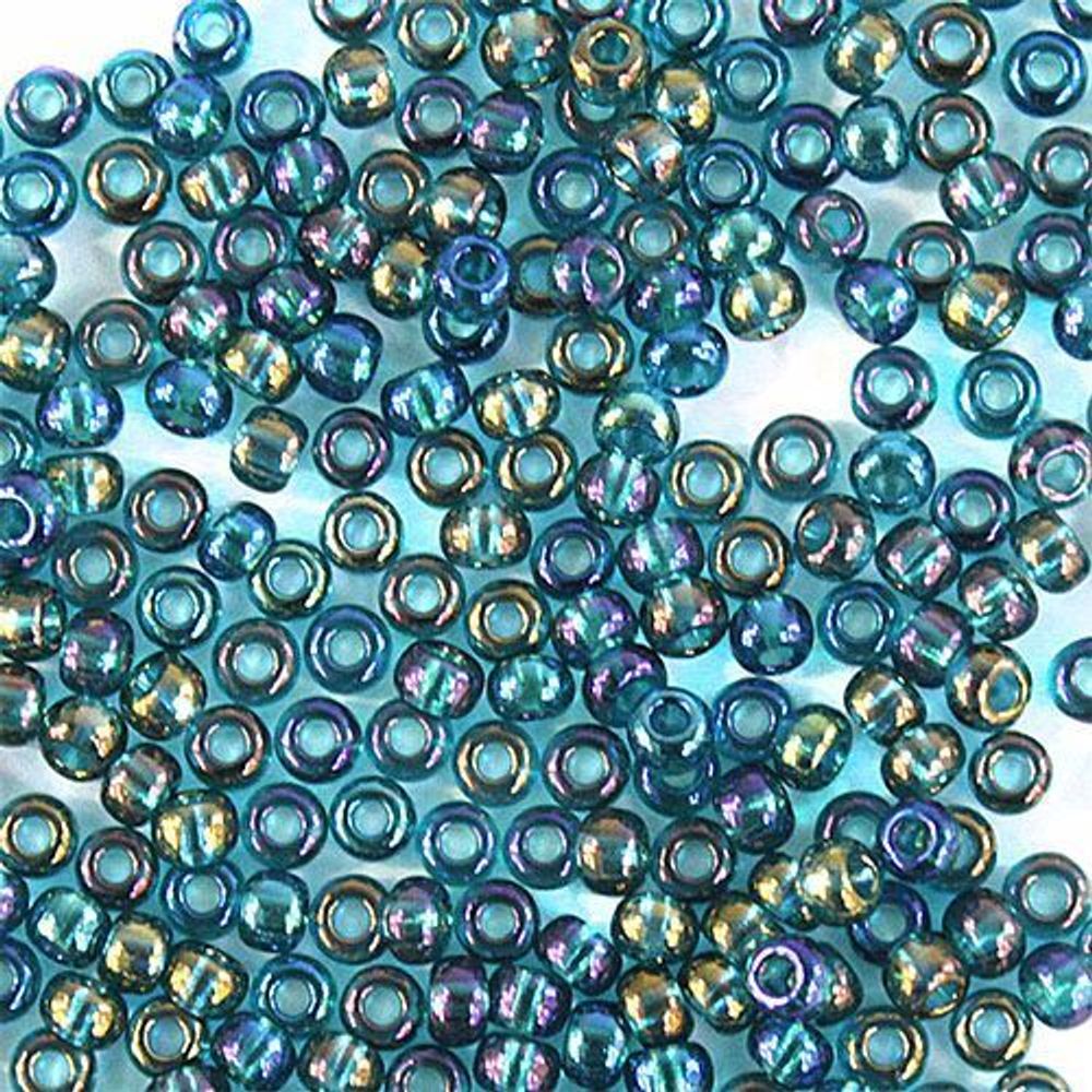 Бисер Preciosa прозрачный с радужным покрытием 10/0 (2.3 мм), 50 г, цв. 51710