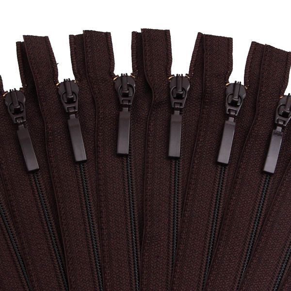 Молния спираль (витая) Arta Т5 (5 мм) 1 зам., н/раз., 18 см, цв. 141 т.коричневый, уп.10 шт