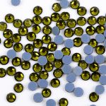 Стразы клеевые акрил 3-3.2 мм, 1х144 шт, SS12 027 оливковый (olivine), Zlatka RS/144