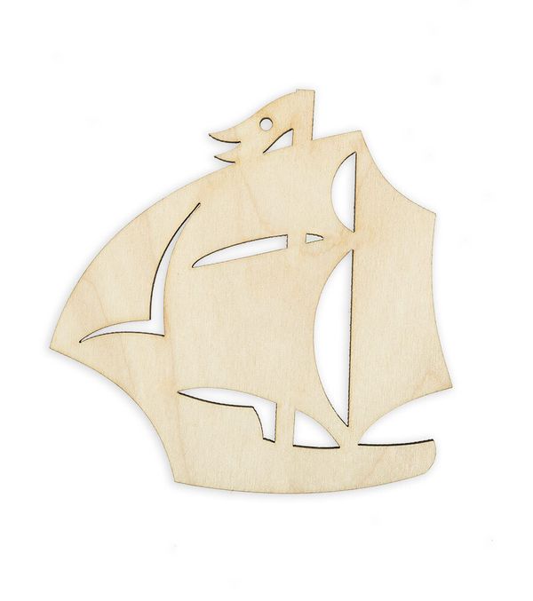 Заготовка из фанеры Подвеска, Корабль, 9х9 см, ВД-560 Mr.Carving