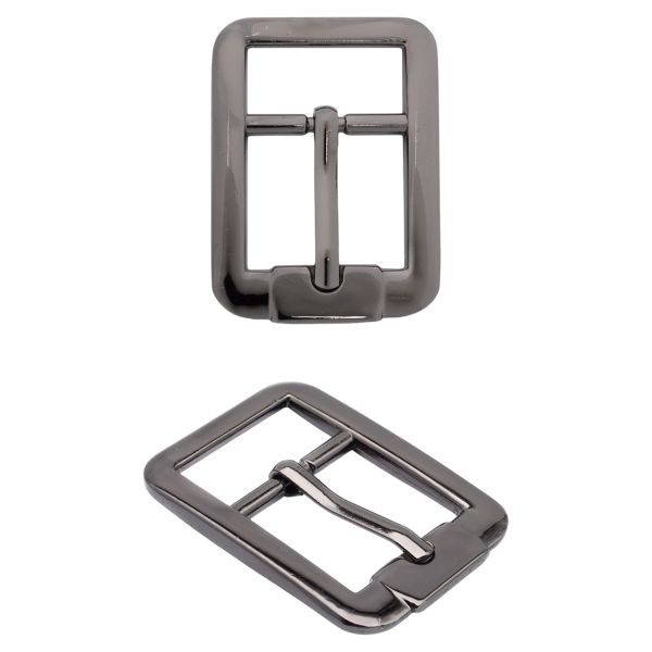 Пряжка ременная металл 20 мм, чер.никель, 10 шт