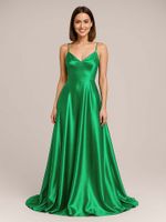 Атлас сатин 67 г/м², 150 см / 3 метра, AS.13 цв.зеленый