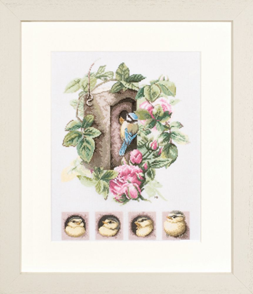 Lanarte, Birdhouse with roses, 29х35 см /TOS/