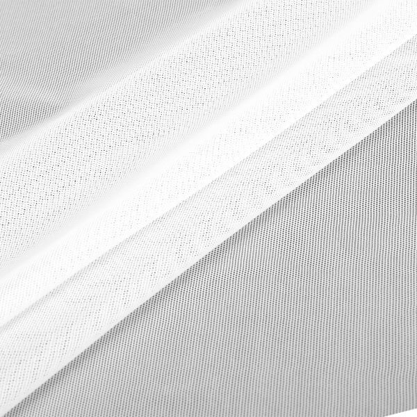 Сетка бельевая эластичная 80 г/м², шир.160 см / 50 метров, 001 белый /068.001/