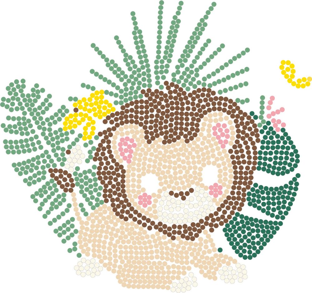 Алмазная (кристальная) мозаика Фрея ALBP-307, постер Милый львёнок, 20х20 см