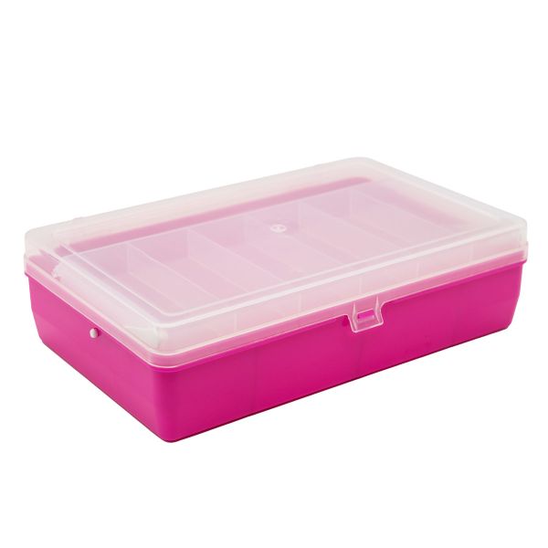 Коробка двухъярусная с микролифтом, 235х150х65 мм, малиновый