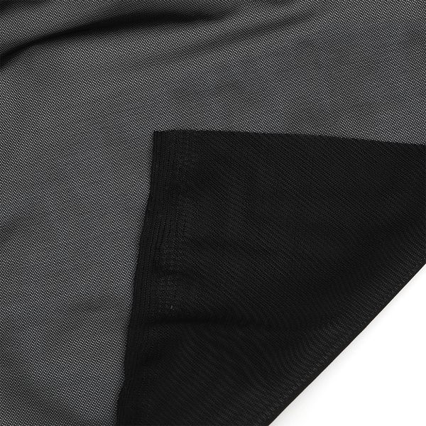 Сетка бельевая эластичная утягивающая 140 г/м², шир.160 см / 5 метров, 170 черный /OLG031.170/5/