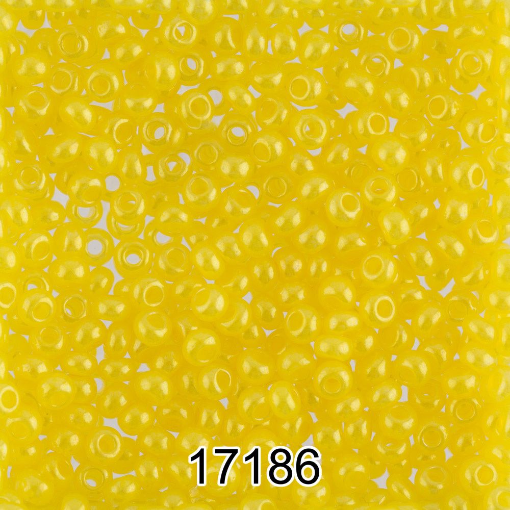 Бисер Preciosa 10/0 (2.3 мм), 500 г, 17186 (Ф021) желтый