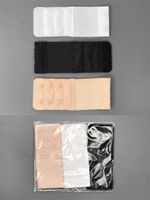 Удлинитель застежки для бюстгальтера 38.0 мм, 3 шт, 2 крючка, ассорти