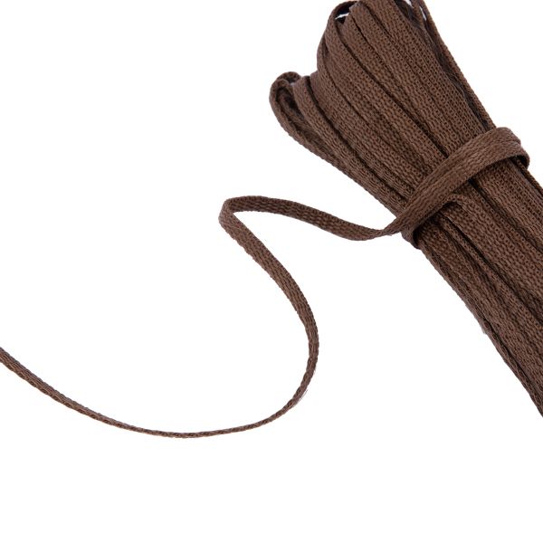 Стропа (ременная лента) 5 мм / 25 метров, толщ. 1.25 мм, [5.6 г/пог.м], 100% п/п, рис.9688, коричневый, Gamma С3857Г17