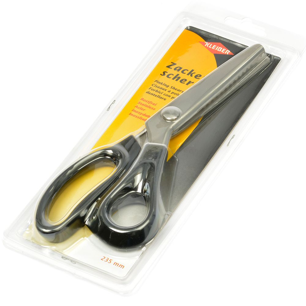 Ножницы зигзаг 23.5 см, черный, Kleiber