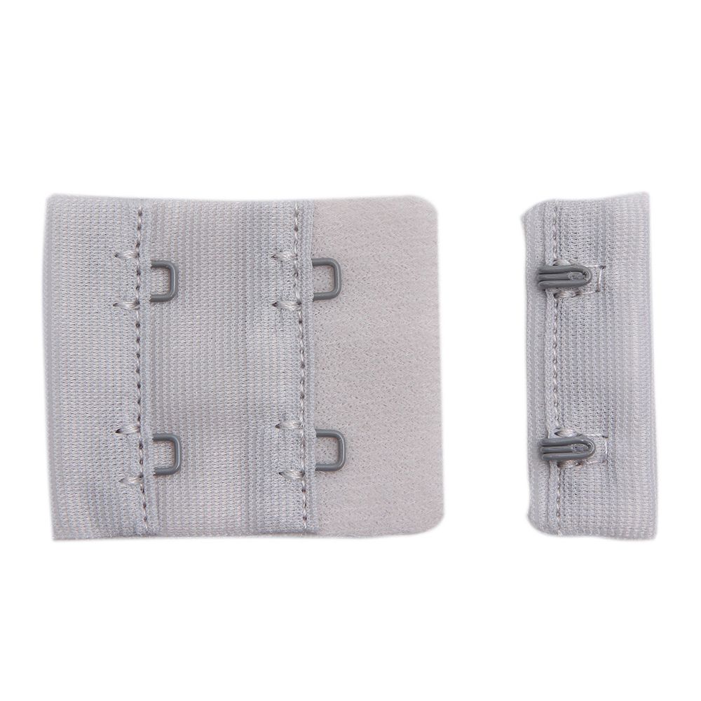 Застежки для бюстгальтера текстильные 2х2, 38 мм, 279 серый лед, 2494, 25 шт, Arta