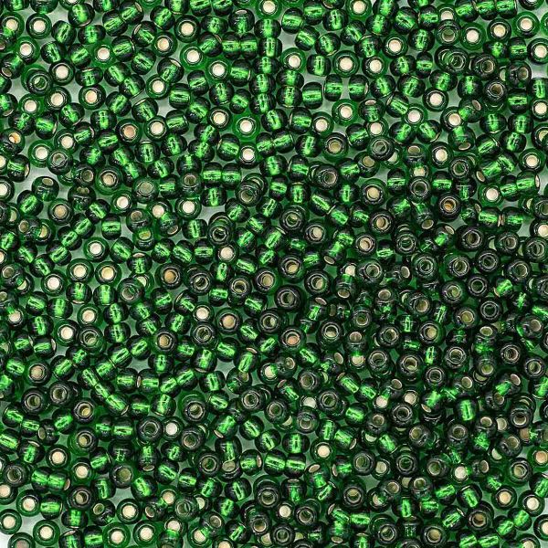 Бисер Preciosa прозрачный с сереб. центр. 10/0 (57060), круг. отв., 500гр