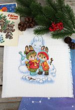 Набор для вышивания нитками МП Студия М-779, Не удержался, 20х16 см