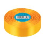 Лента атласная 1-сторонняя 25.0 мм / 33±2 метра, 064 желтый, Gamma