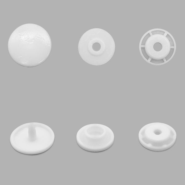 Кнопка рубашечная ⌀12,5/10мм пластик (≈1000 шт) New Star (101 белый)