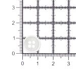 Пуговицы 4 прокола 18L (11мм), пластик (Wht-01 белый), CB_M-57, 72 шт
