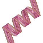 Лента подарочная 25 мм / 25 метров, рис.8255, сирень/золото, С3488Г17