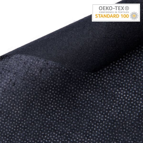 Дублерин клеевой точечный 150 г/м², 112 см / рул. 10 метров, черный, G-273t, Gamma