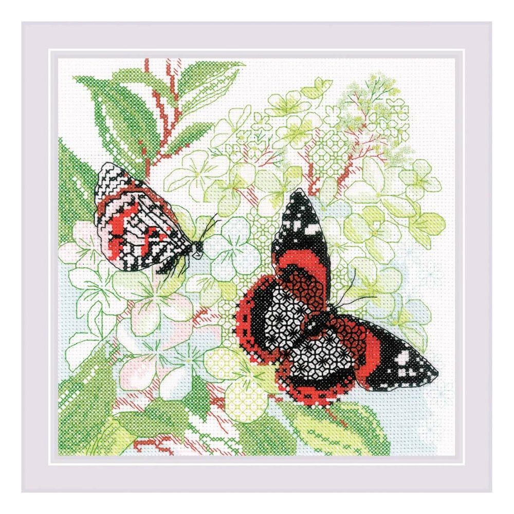 Набор для вышивания нитками Риолис, Радость лета 20х20см