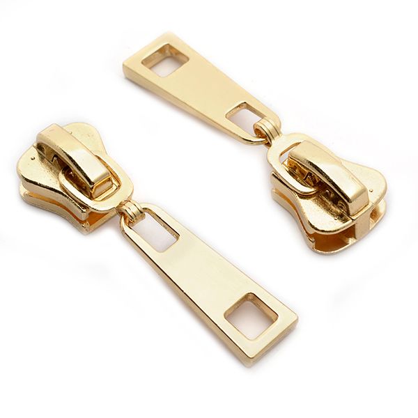 Слайдер (замок) для молнии трактор Т8 (8 мм), автомат TBT1291 цв.золото уп.500 шт