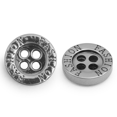 Пуговицы 4 прокола 18L (11мм), (Nickel (никель)) NE77, 72 шт